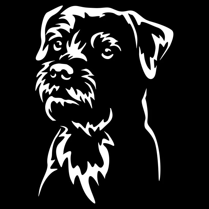 Border Terrier Kopf "Black Edition"