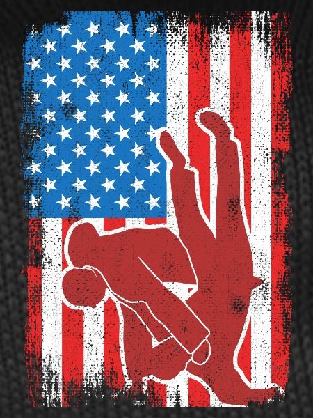 Judo USA Flag