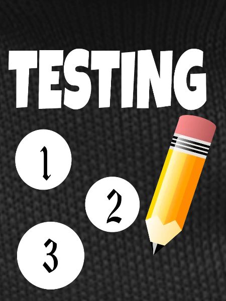 Testing 123 with pencil