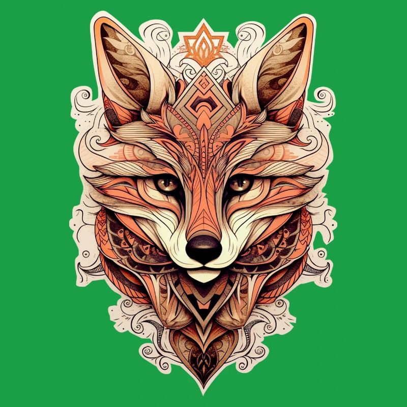 Fuchs Ornamenteler Stil - Boho