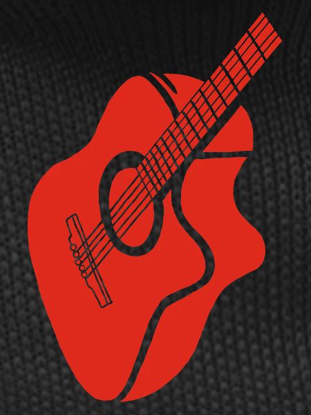 red guitar
