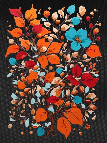 Fleurs aux noix