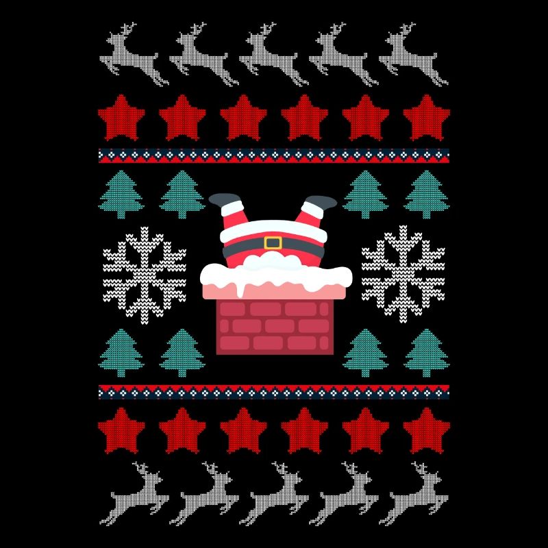 Santa's Upside Down in the Chimney