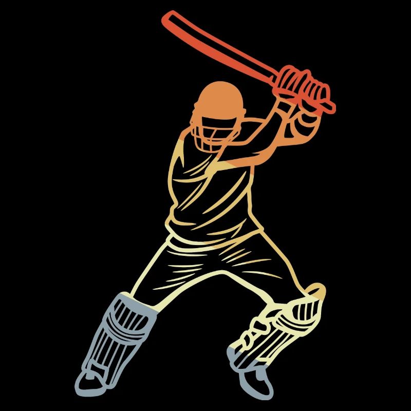 Vintage Cricket Player