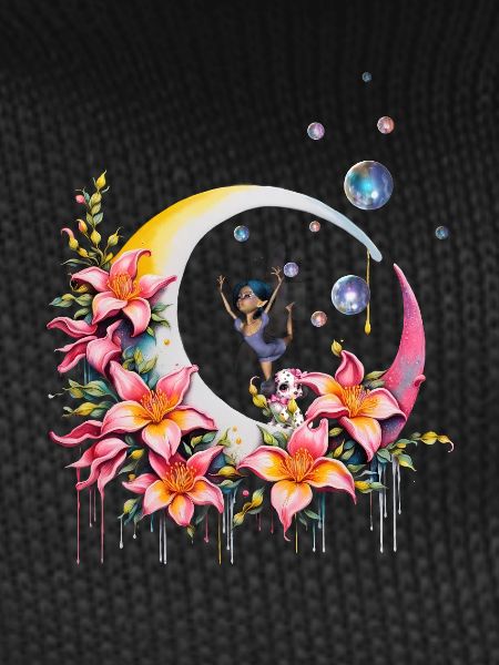Fairy dancing on the moon