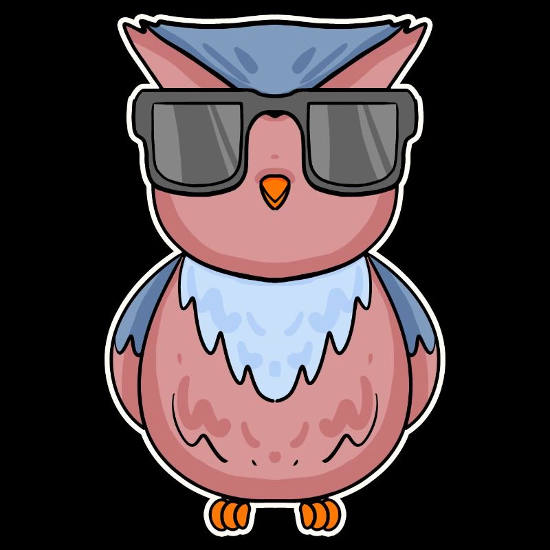 Hibou avec des lunettes
