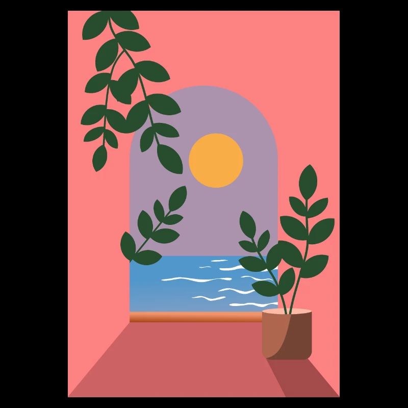 Mediterraner Meerblick