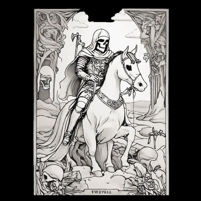 Death Rider Tarot Illustration