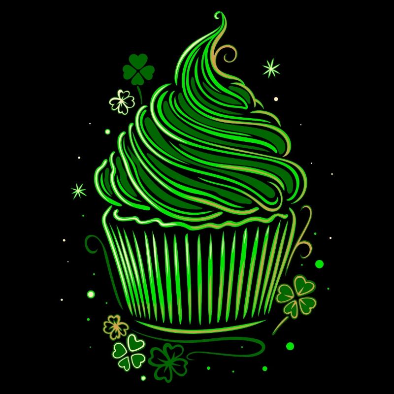 St Patrick's Day Cupcake Muffin