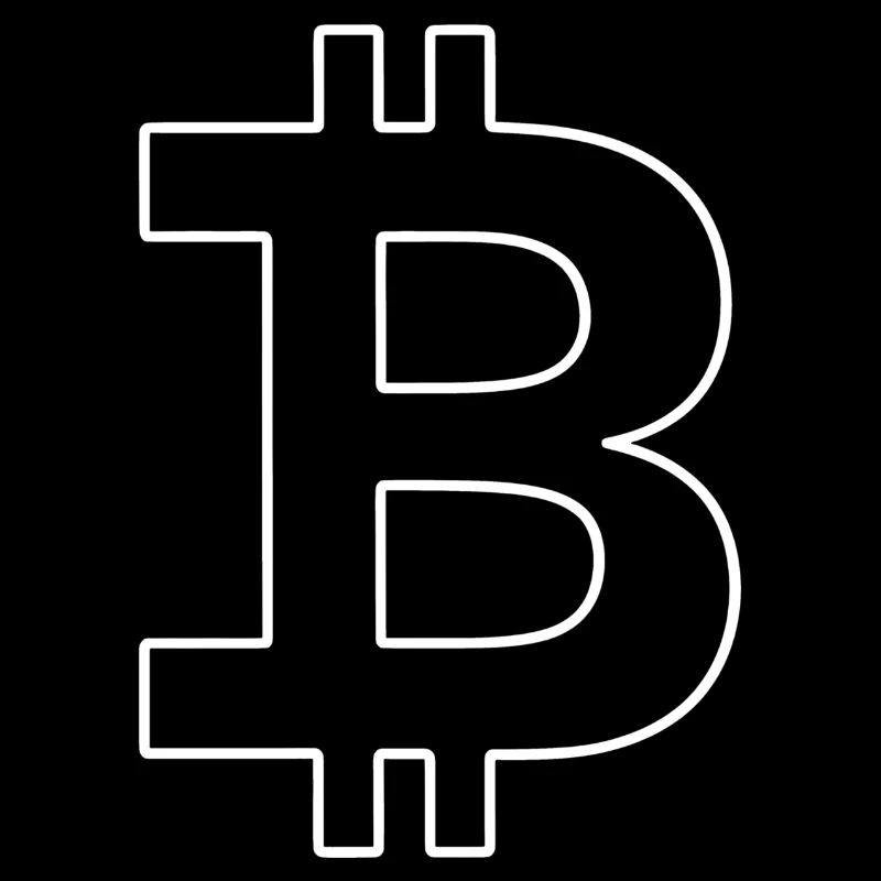 Bitcoin Silhouette Pocket Size Currency