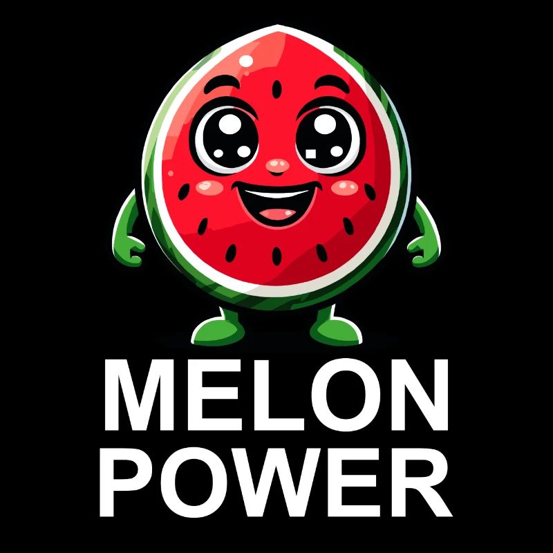 Fröhliche Wassermelone Illustration