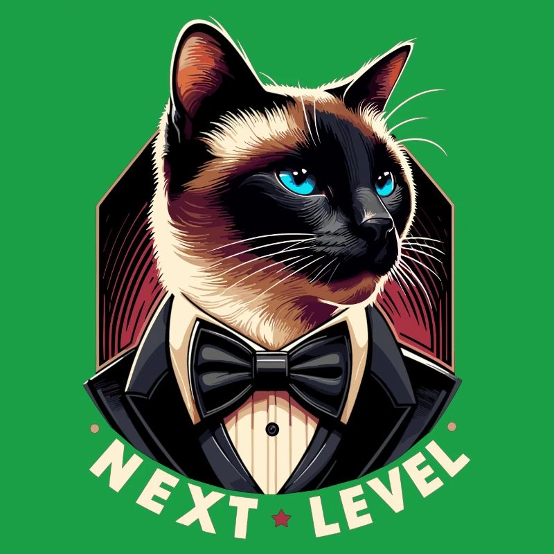 Siamese Cat Siamese Cat Next Level Suit Gift