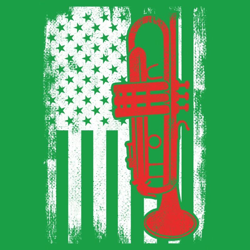 Drapeau Trumpet USA