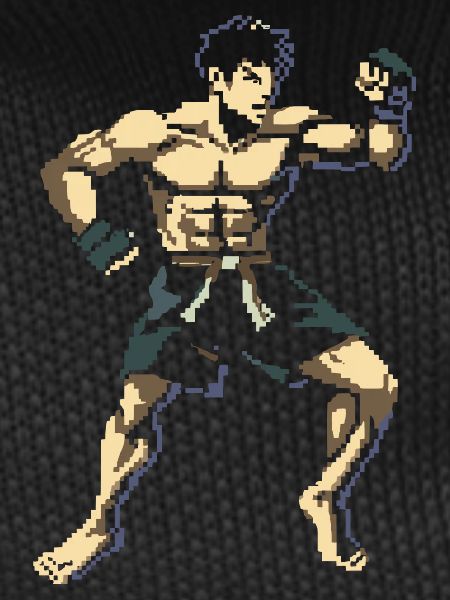 Kickboxer Pixel Graphics