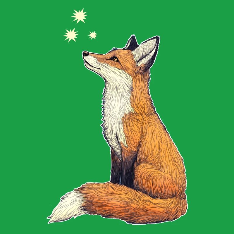 Fuchs mit Sternen