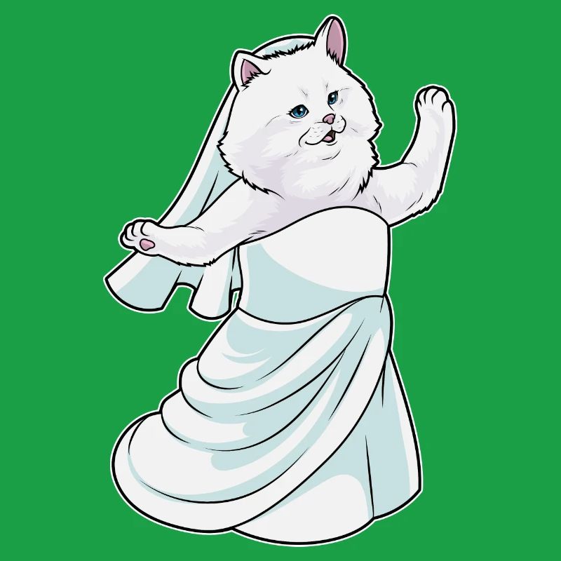 Robe de mariée perse chat de mariée