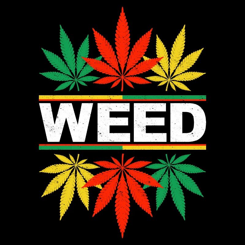 Vibrant Cannabis Leaf Pattern Design
