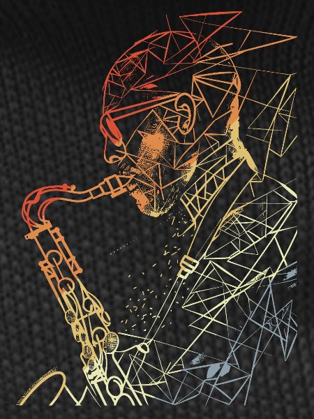 Saxophonist Retro