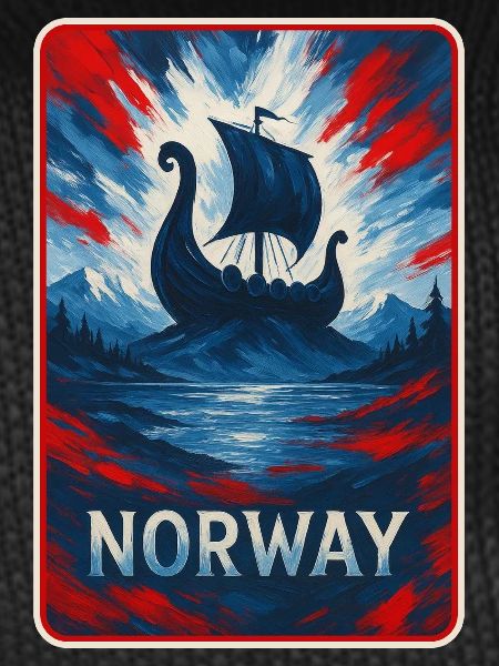 Norway Landscape Flags Design