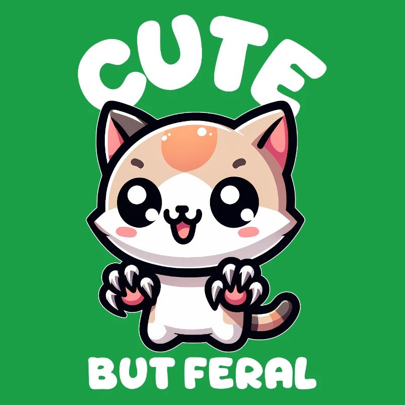 Chat mignon mais sauvage