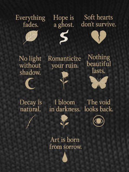 Motivational dark poetry lyrics