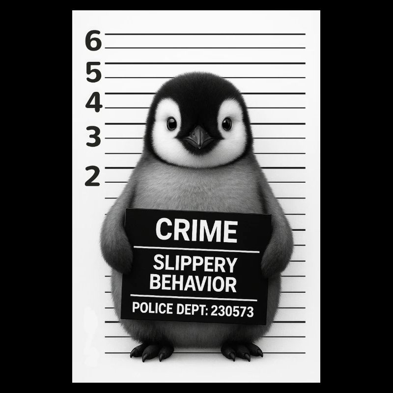 Penguin in the interrogation – Slippery on it