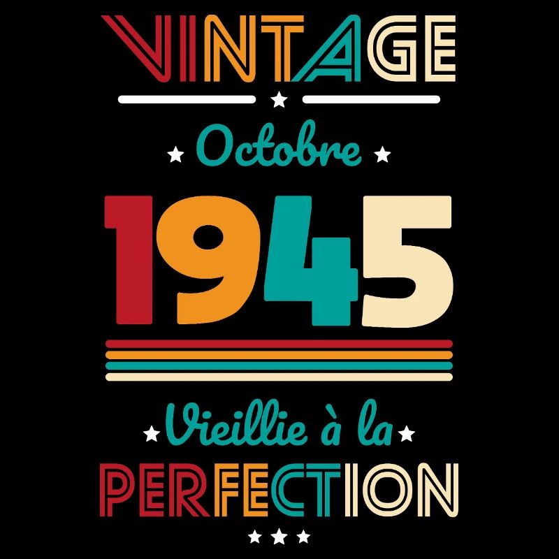 80th Birthday - Vintage - October 1945