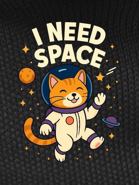 Cute Space Astronaut Cat