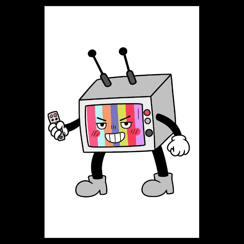 Robot TV coloré