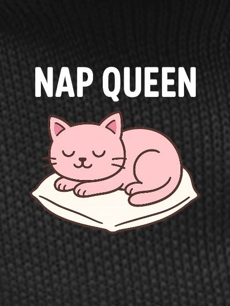 Cute sleeping cat design