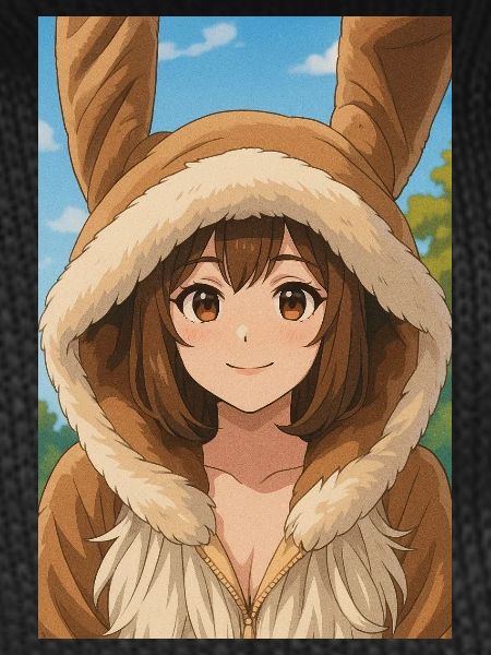 Bunny Hoodie Anime Charm
