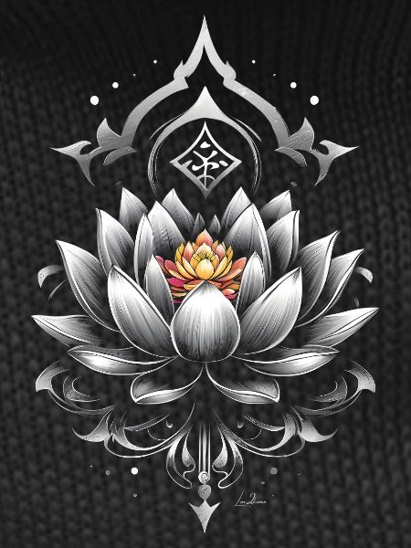 Lotus Metallic Mandala