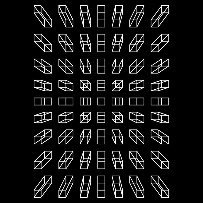 Hypno Balken: Pixel, Illusion & Retro