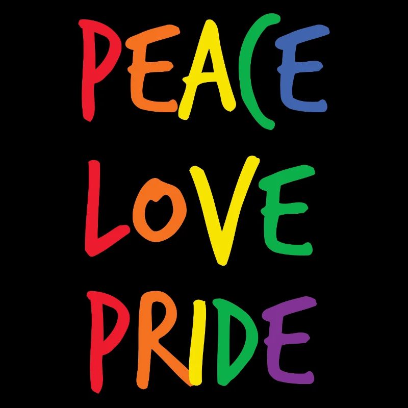 Regenbogen Peace Love Pride