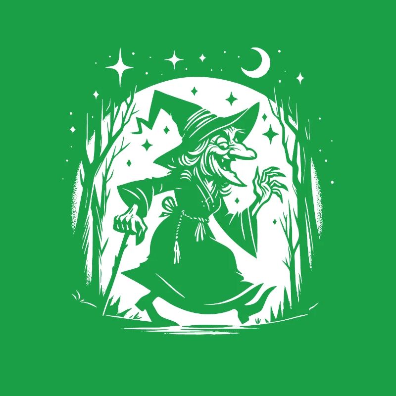 Funny Witch Design – Comic Fun