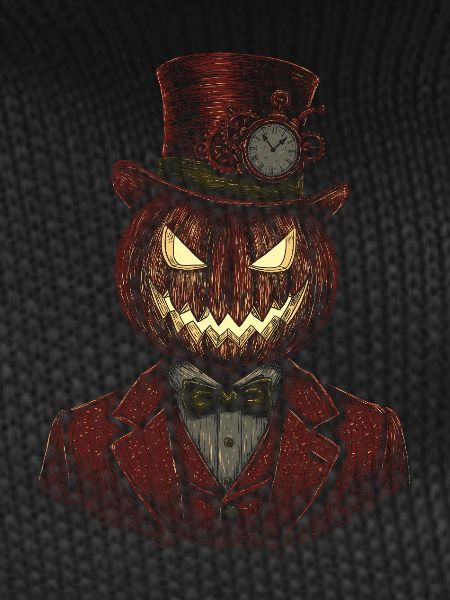 Pumpkin gentleman steampunk