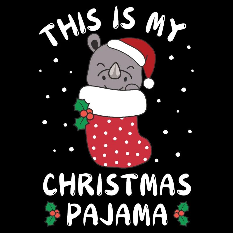 C’est mon pyjama de Noël, doux rhinocéros