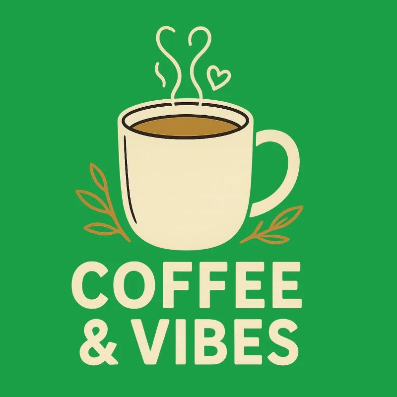 Coffee & Vibes Mug Illustration