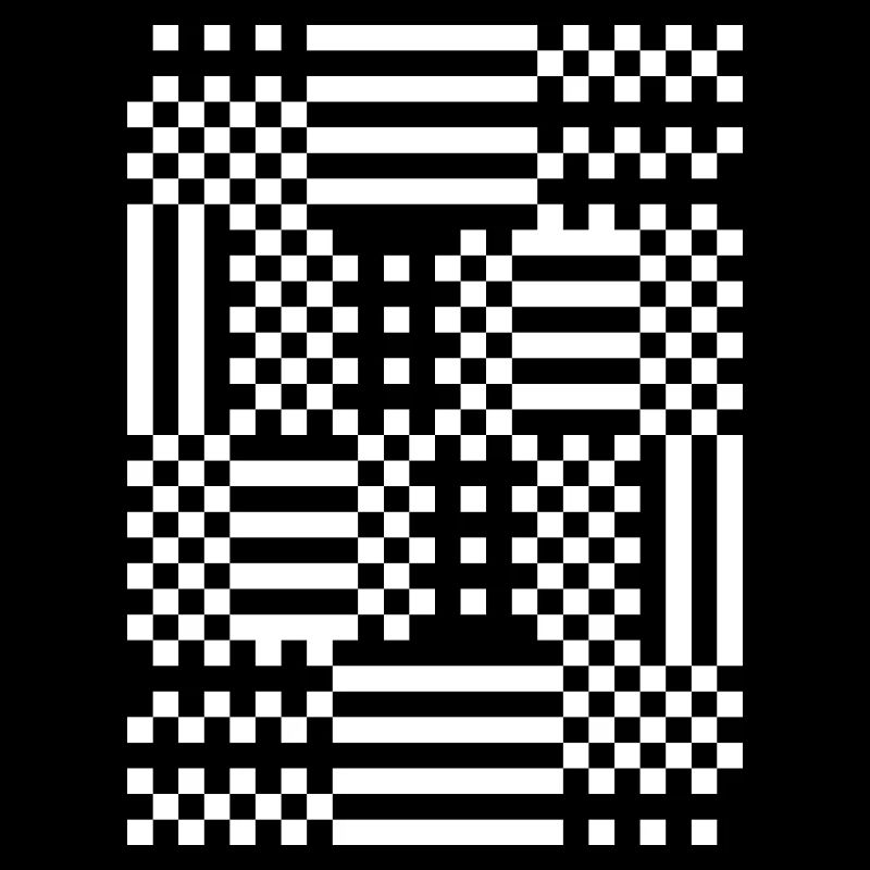 GridFlux Monochrome Optical Pattern