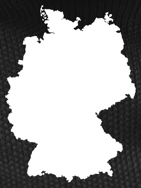 Germany Map Silhouette Contour