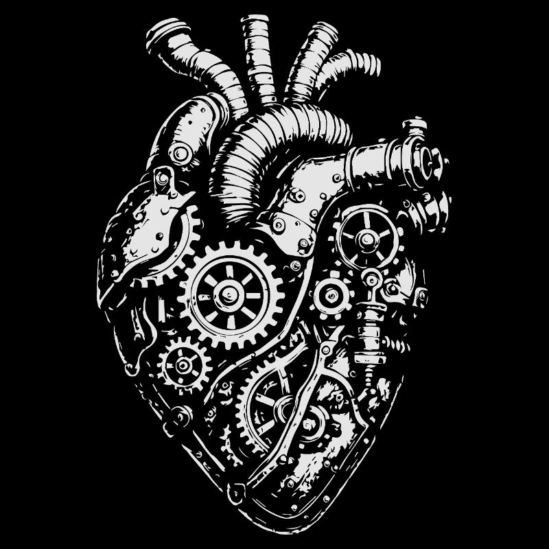 Steampunk Heart Getriebe