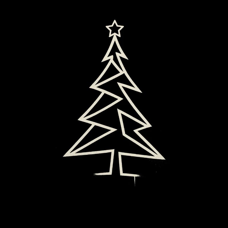 Arbre de Noël urbain – Conception angulaire à une ligne
