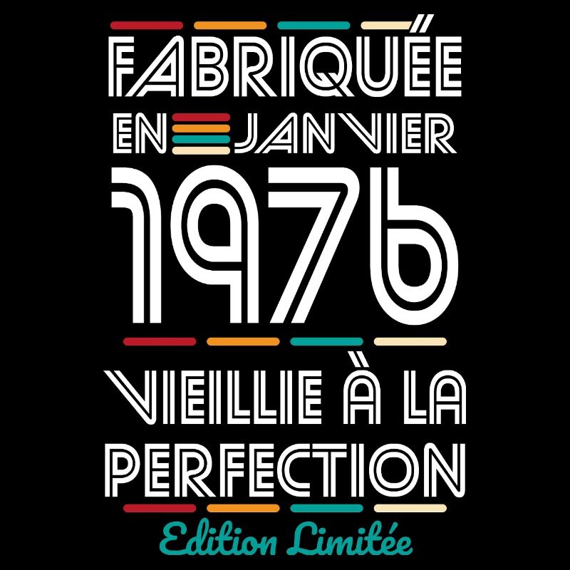 Anniversaire 50 ans - Fabriquée en Janvier 1976