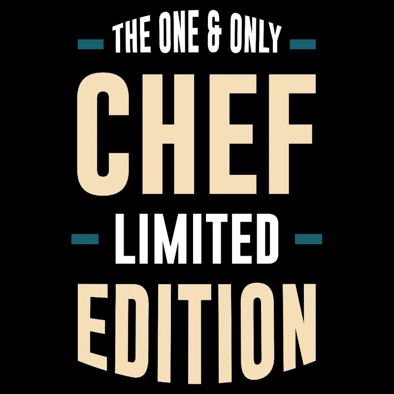 T-shirt typographique Chef en édition limitée