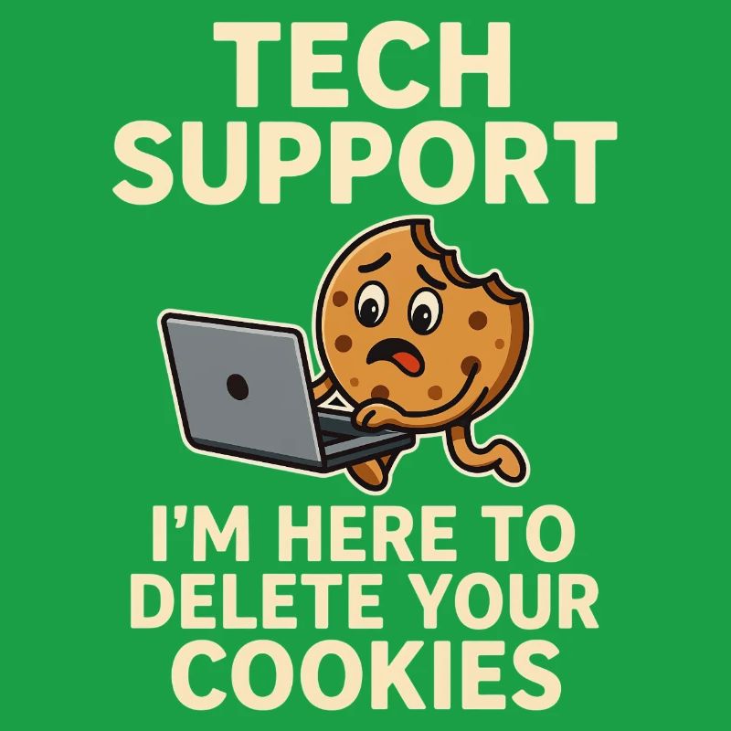 Tech Support I'm Here To Delete Your Cookies