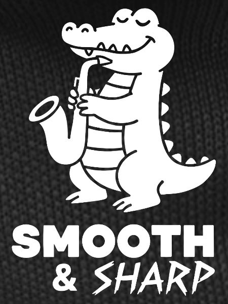Saxophone Crocodile Retro