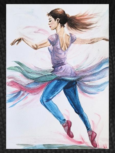 Swirling Dancer in Pastels