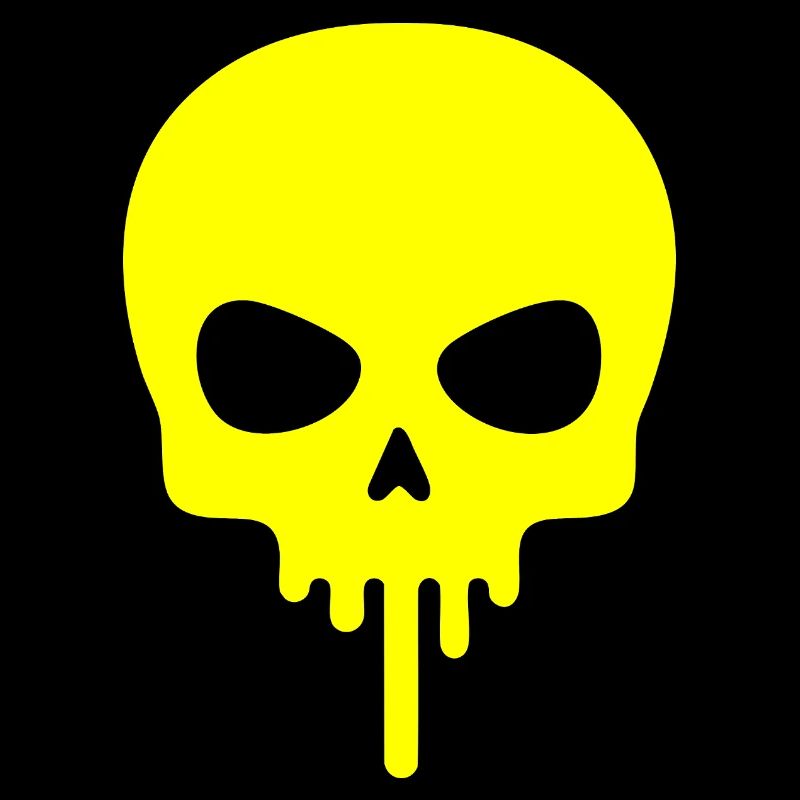 Neon Skull Dripping
