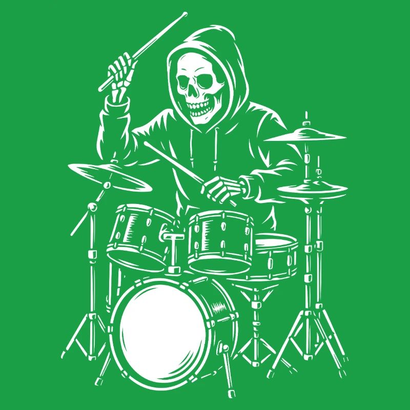 Batteur squelette en sweat à capuche