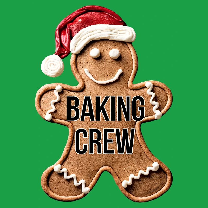 Baking Crew Gingerbread Man Christmas Baking